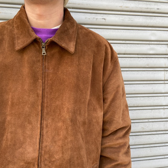RalphLauren ラルフローレン　スエードレザージャケット　革　ブラウン　L
