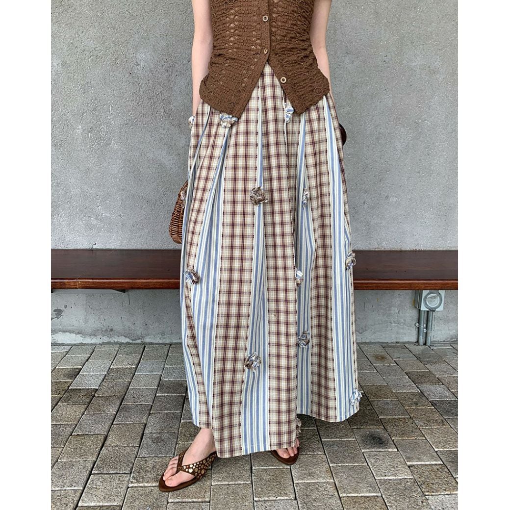 bohemian skirt A-line skirt