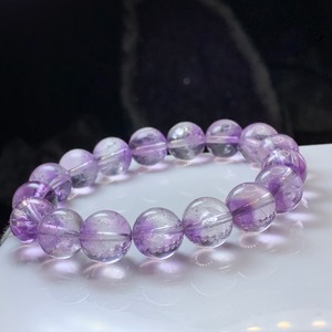 6.1部ファントム状☆可愛いコントラスト・エレスチャルアメジスト ブレスレット