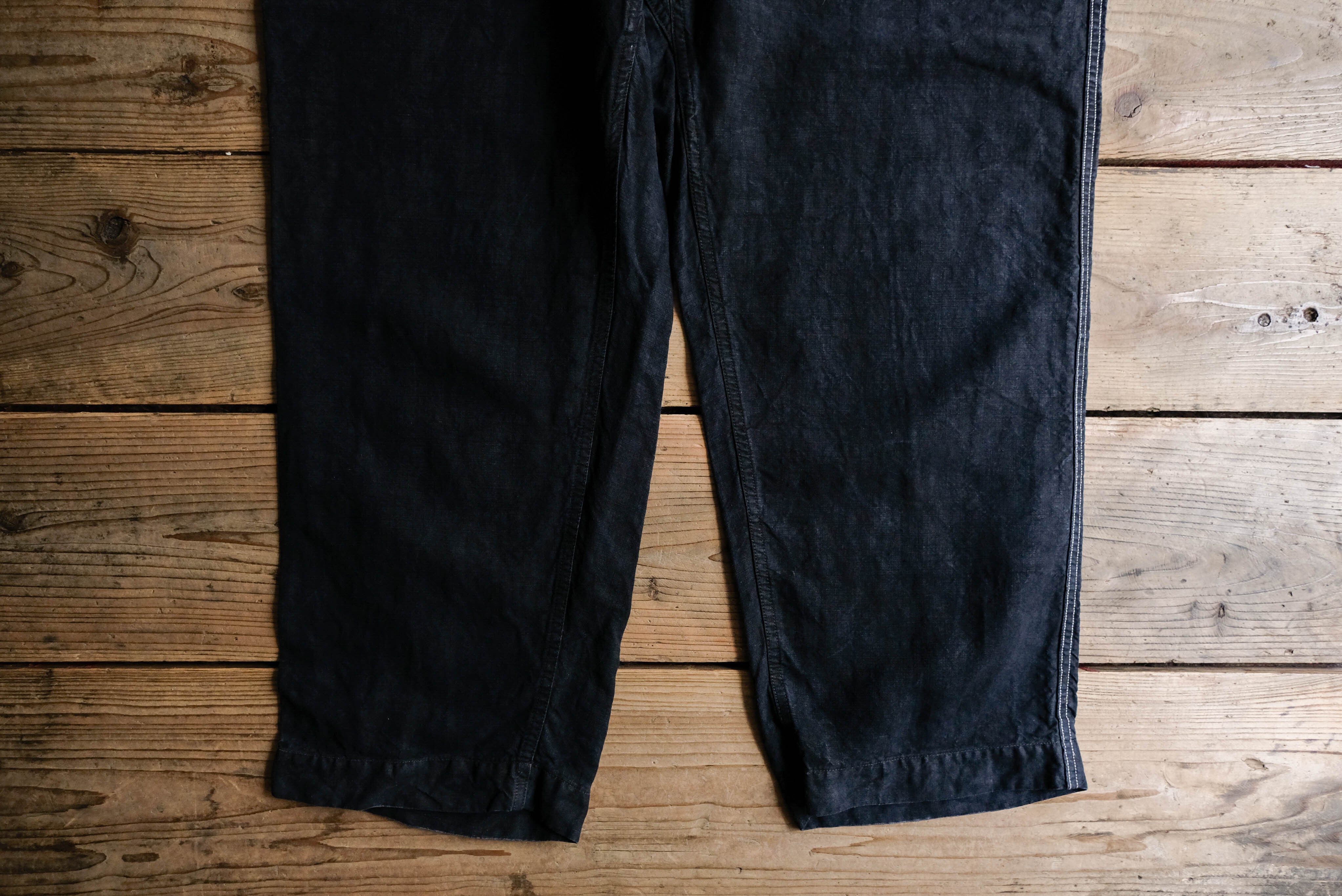 1940s フランス ブラックリネンのマキニョンパンツ | militaria 1940s フランス ブラックリネンのマキニョンパンツ | militaria