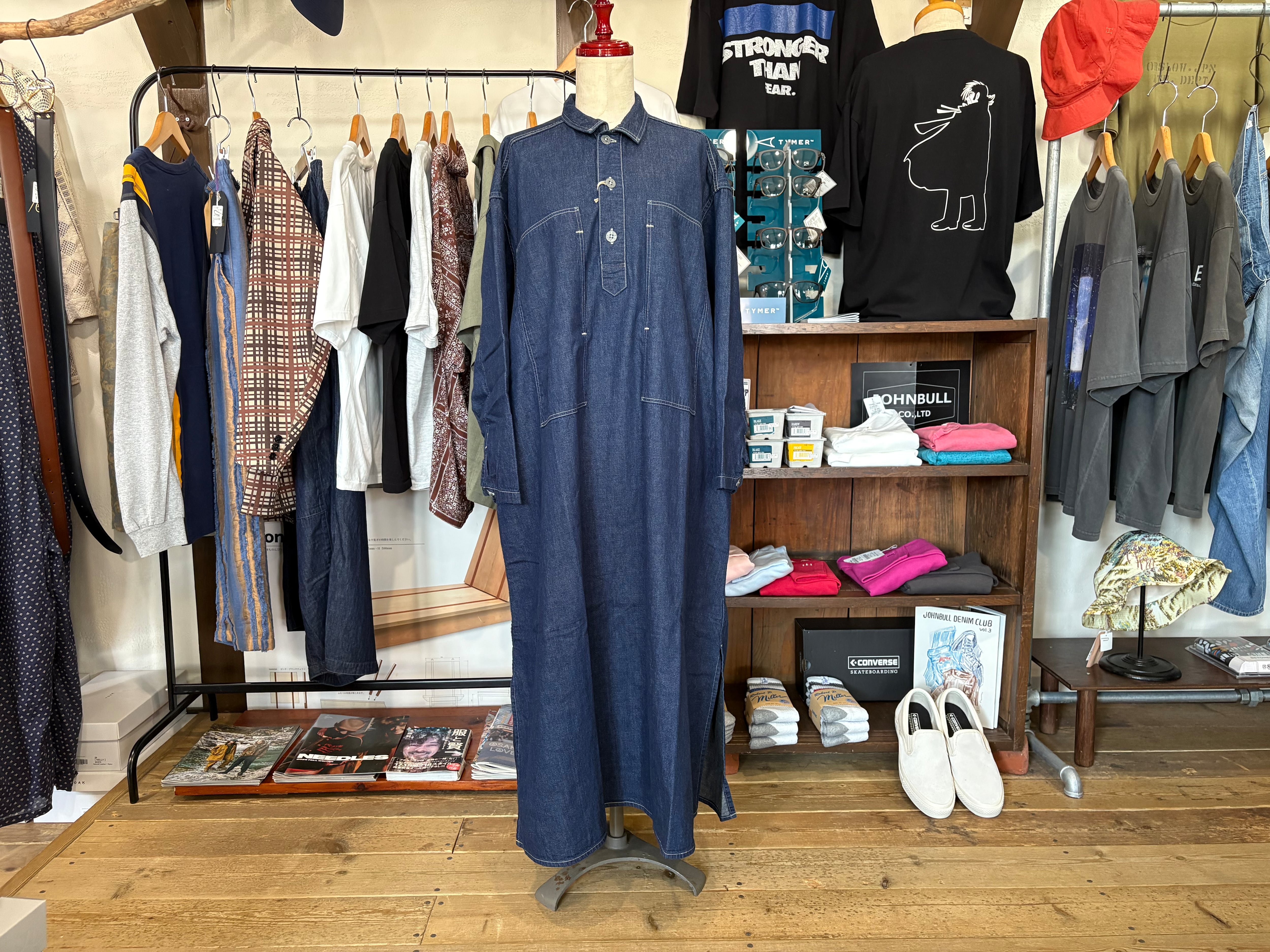 レディス orslow オアスロウ PULLOVER DENIM DRESS プルオーバーデニム