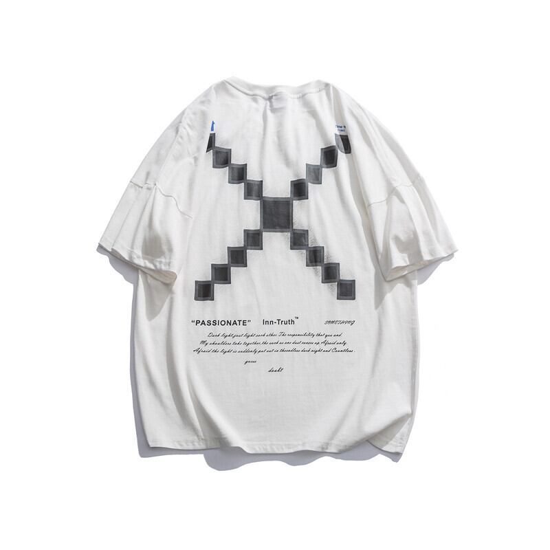 【新作】【送料無料】 Road VintageSummer新しいスタイルのeseパーソナリティプリント半袖Tシャツボーイズタイドブランドカジュアルオールマッチ半袖シャツ-Alibaba サマー 夏物 ビンテージ hip6-16111694454622