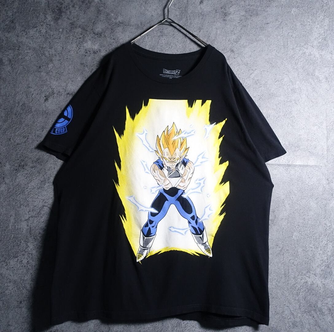 “DRAGONBALL” Black VEGETA Print T-Shirt