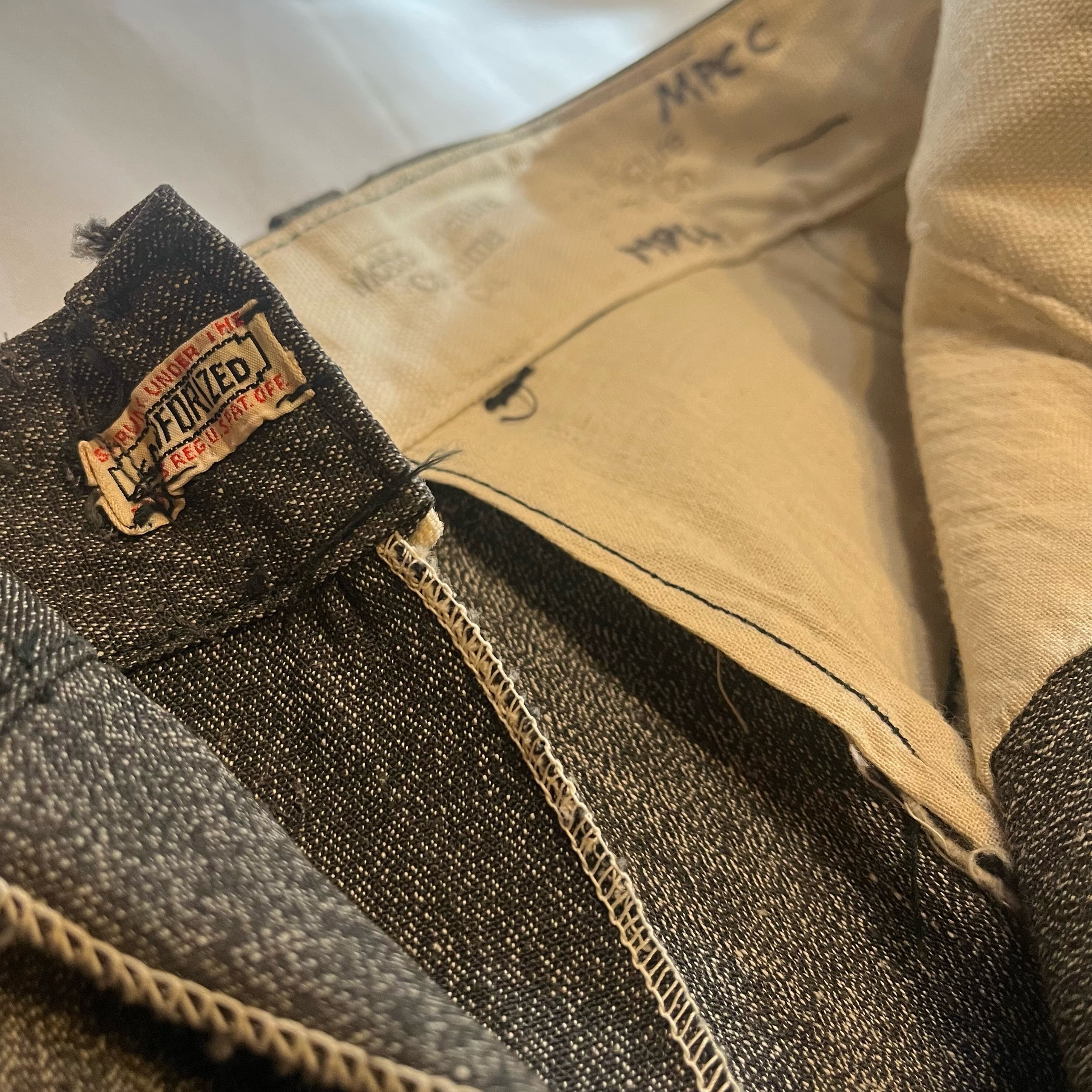 40s 50s vintage black chambray work pants ヴィンテージ ブラック
