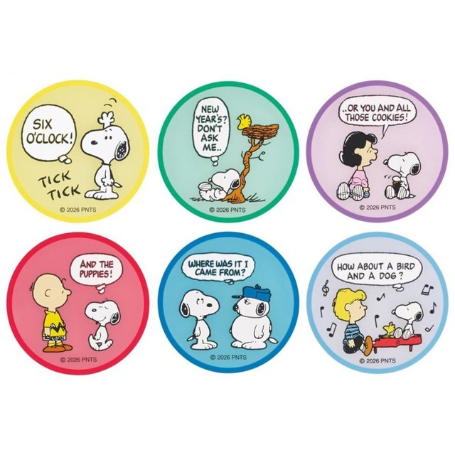 【ロット販売】【6入】スヌーピーブラインドラバーコースター単品（TD）(6435927)
