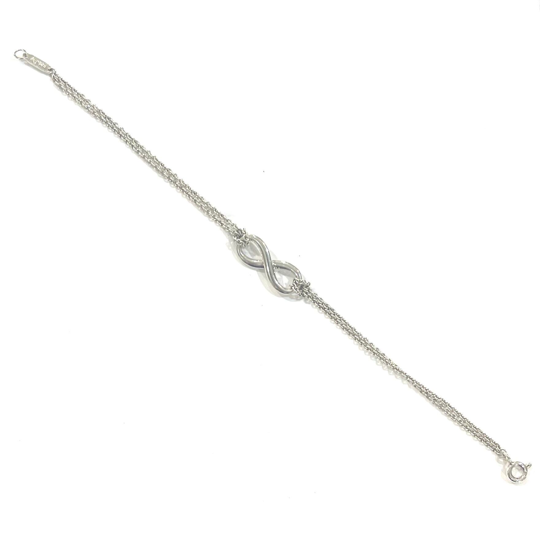 TIFFANY&CO.】インフィニティツイストダブルロープブレスレット