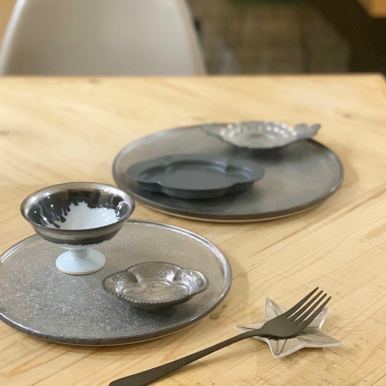 金・銀 フラットプレート M | 24to3［西富陶磁器オンラインストア