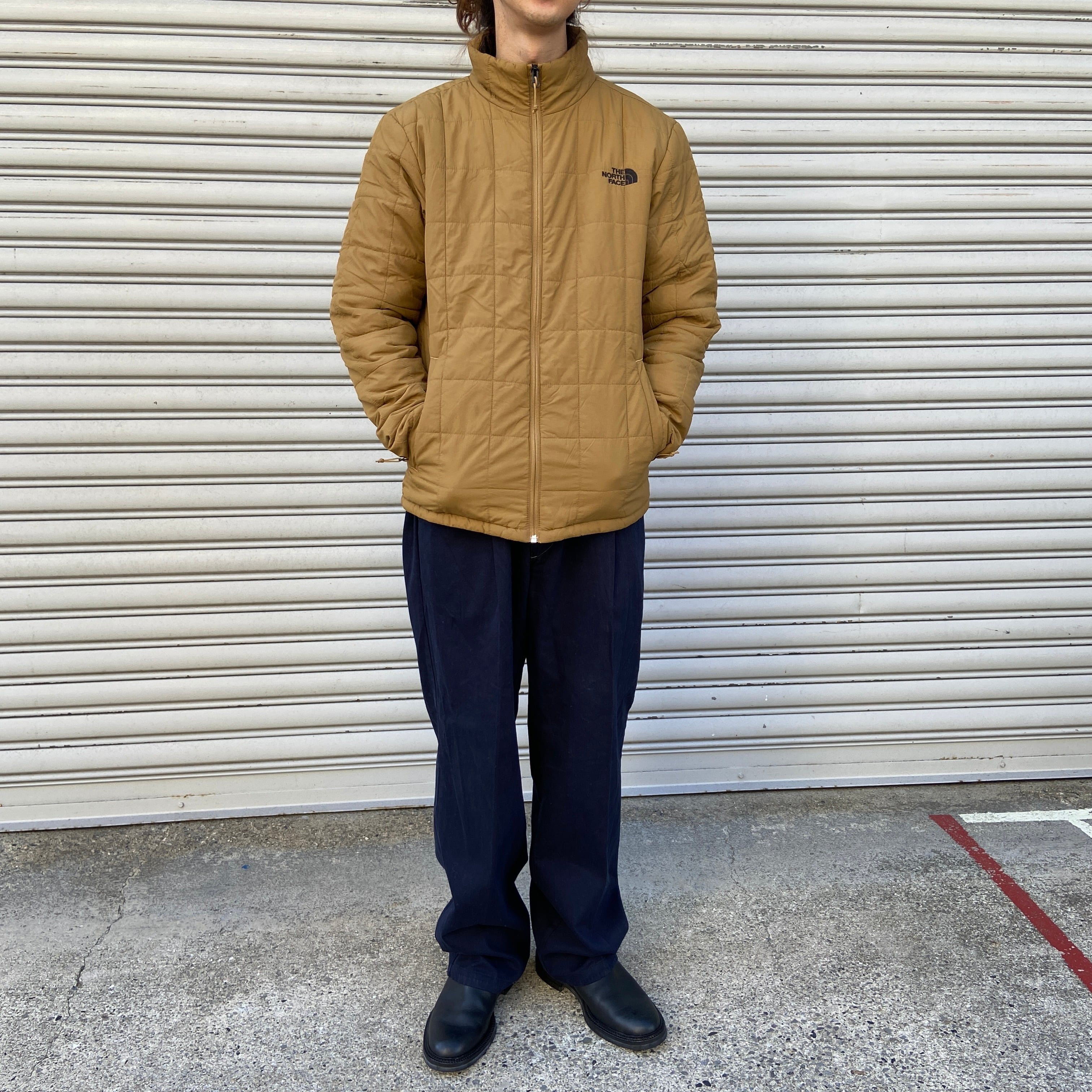 送料無料』THE NORTH FACE HARWAY 中綿キルティングジャケット カーキ  