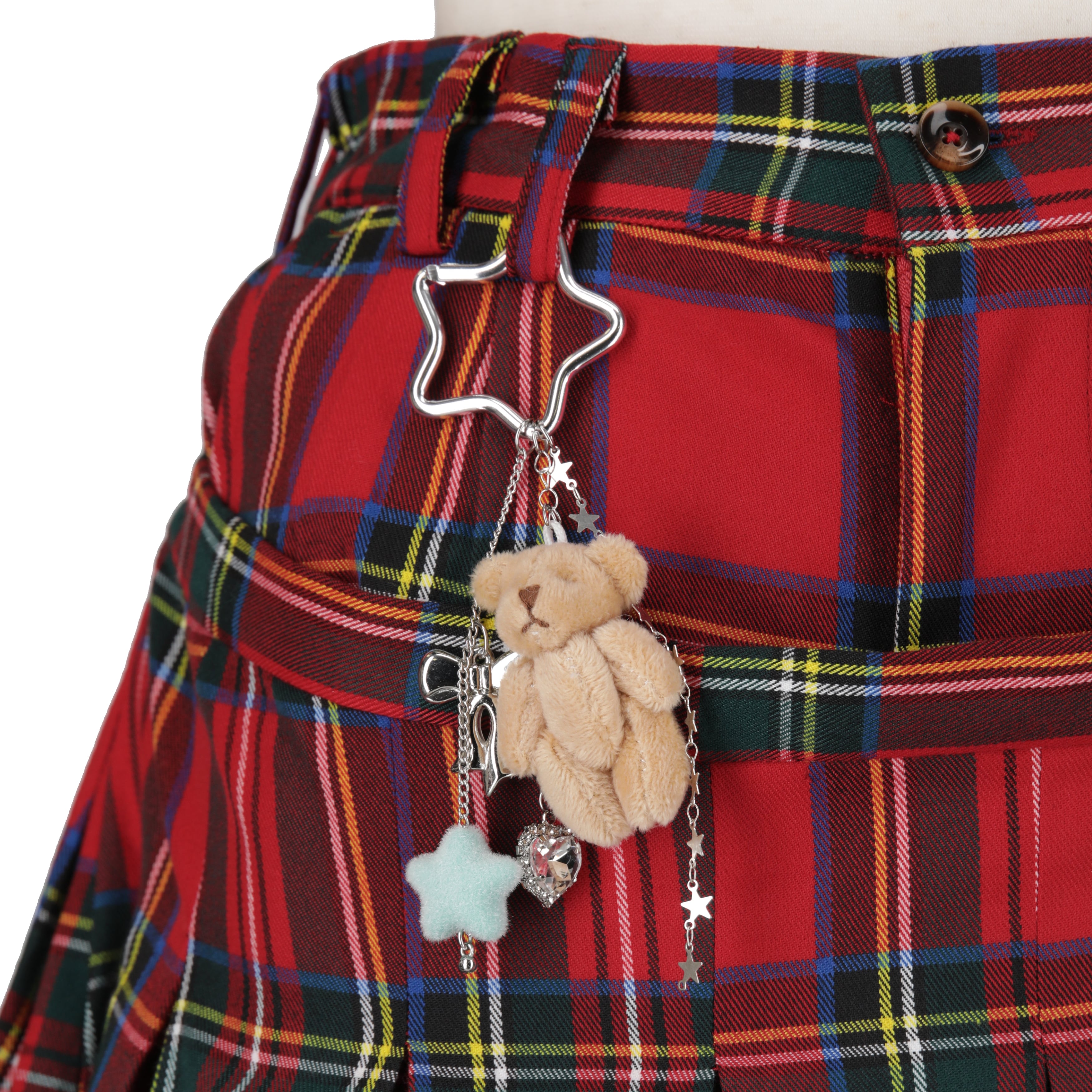 スリットレイヤードスラックス　RED