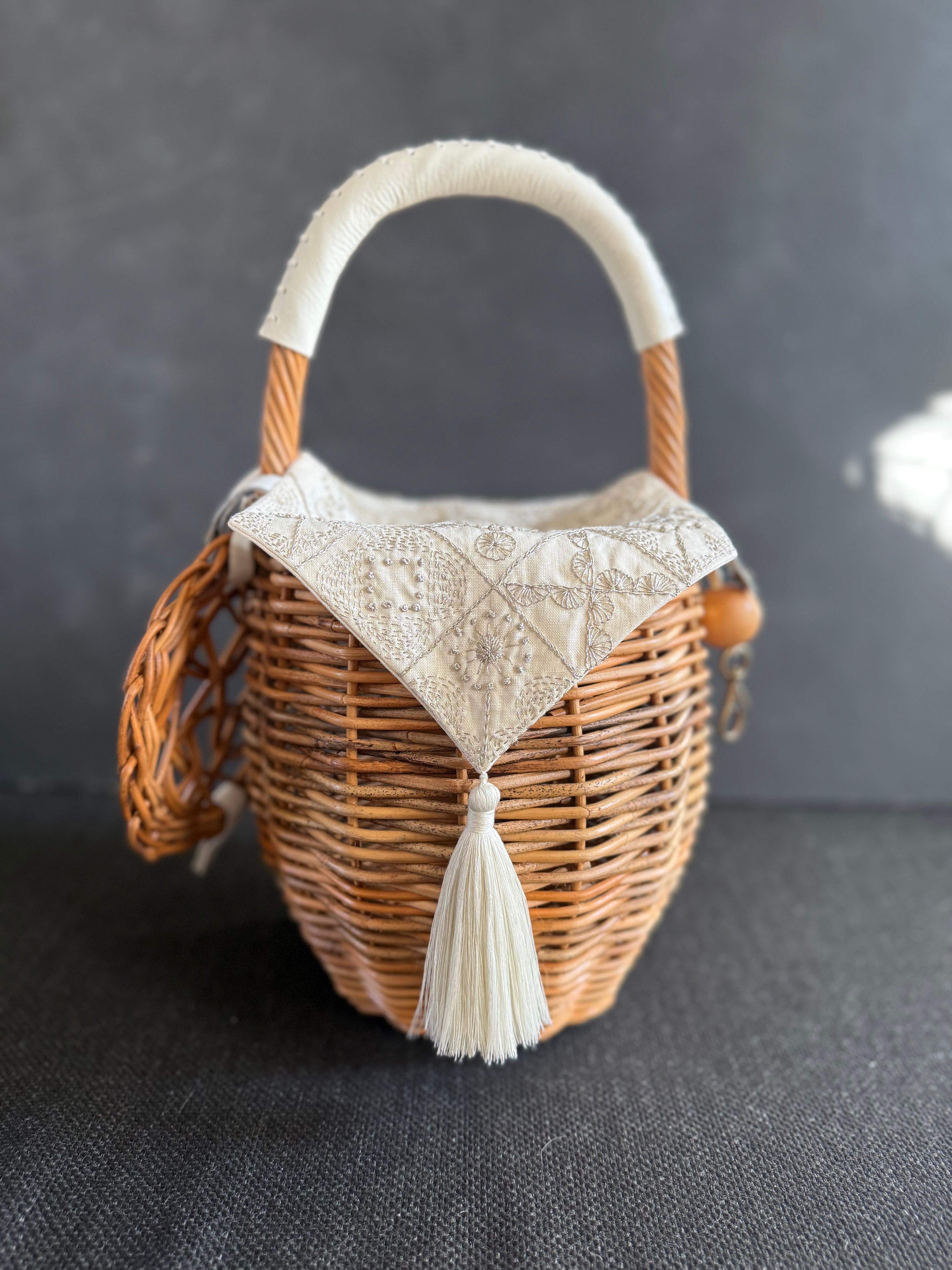 remisorashi 専用 dot to dot 刺し子かごバッグ 堀川波 remisorashi