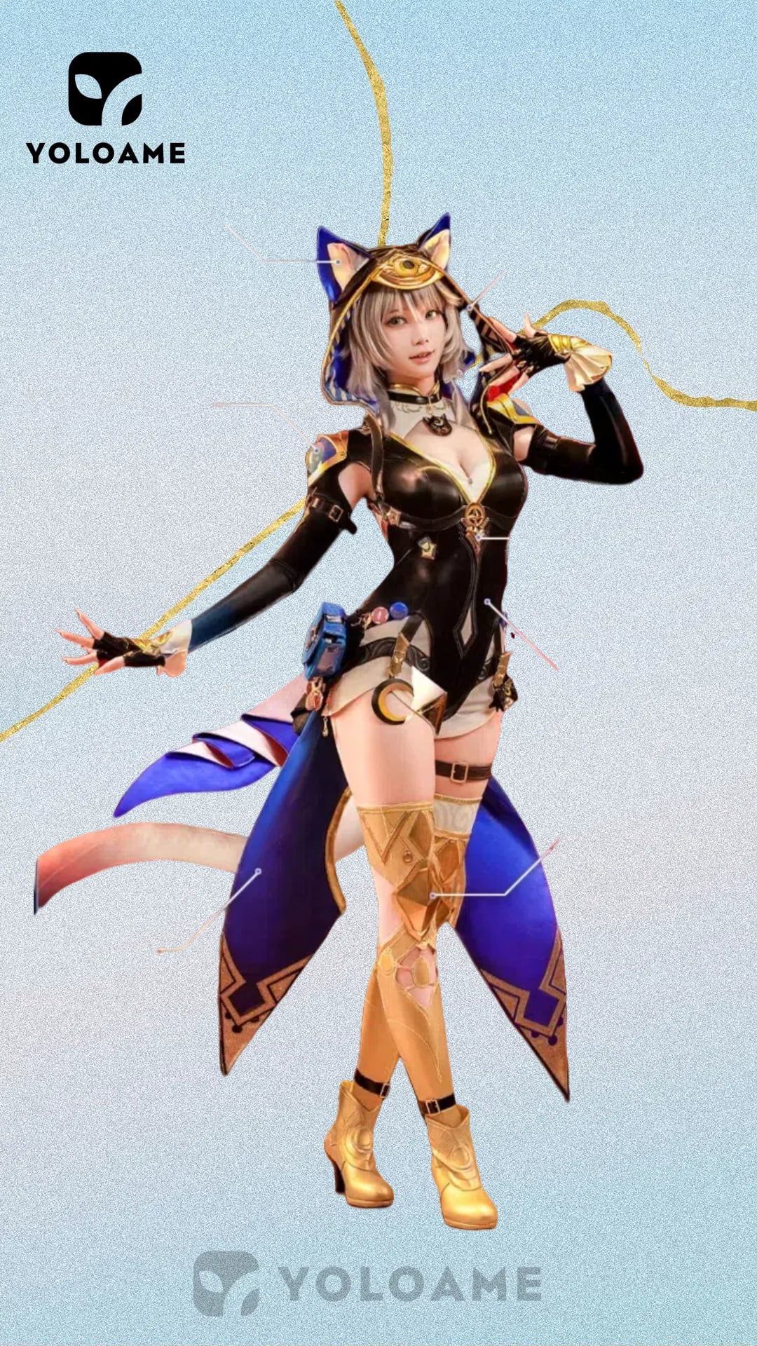 【即納】　サフェル 三分妄想 コスプレ 崩壊スターレイル Lサイズ 衣装 三分妄想 崩壊スターレイル サフェル コスプレ衣装 猫 | YOLOAME公式