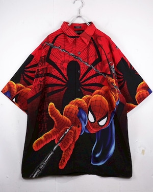 【Caka act2】“Spider-Man” Full Print Design Loose S/S Shirt