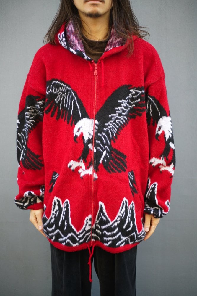 ARTESANIAS TUNTAQUIMBA - Made In Ecuador] Vintage Full Zip Hoodie