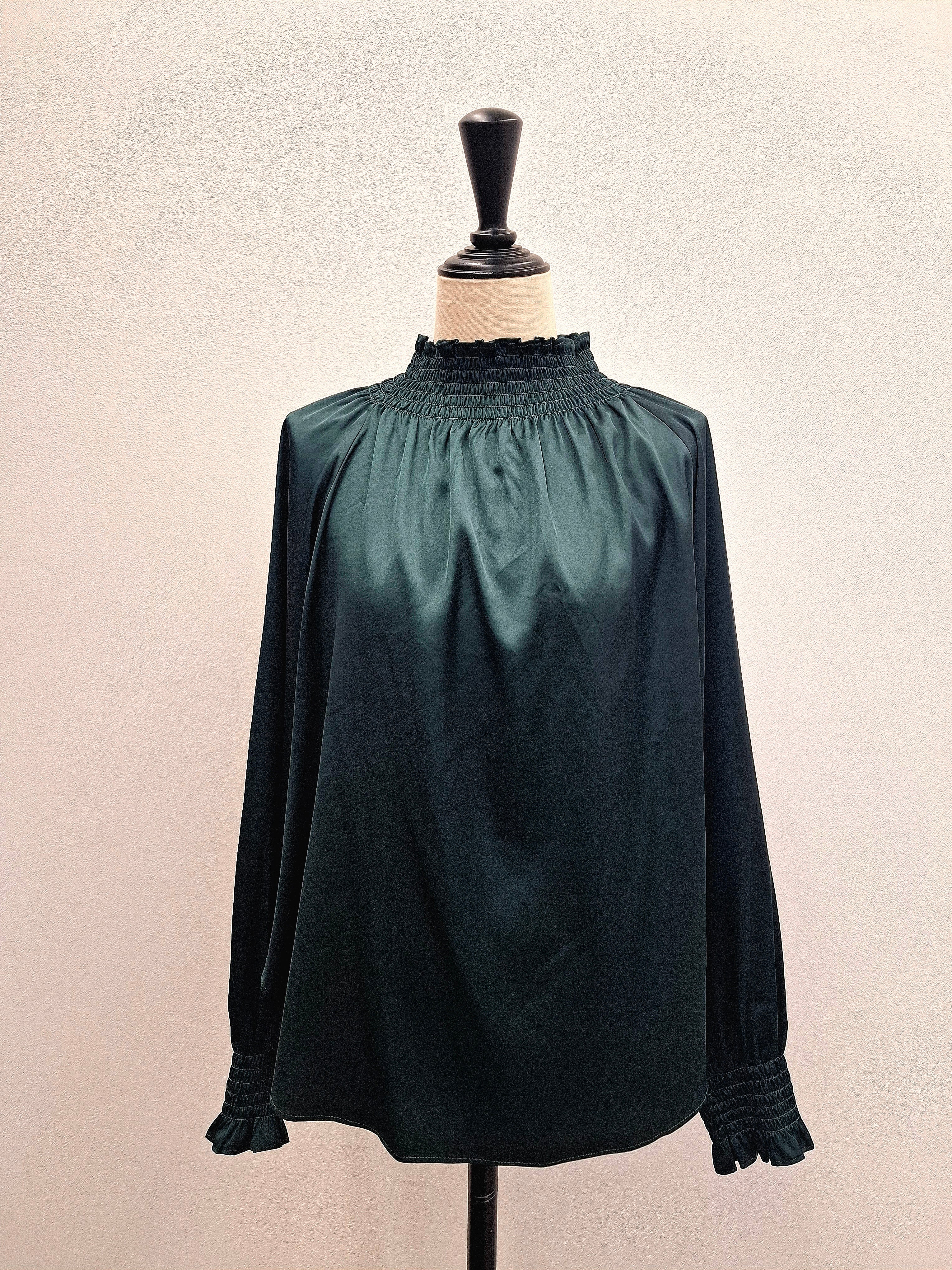 【SAMPLE SALE】ラグジュアリーギャザーデザインブラウス