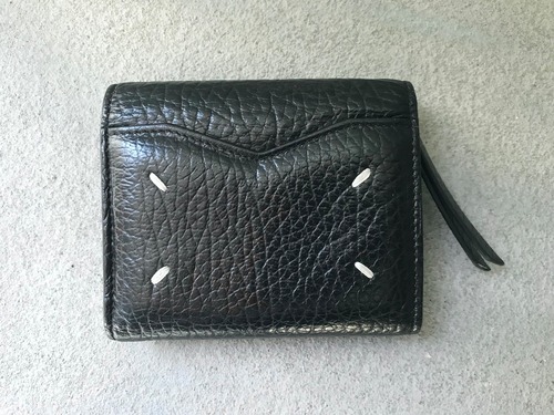 Maison Margiela four stitch compact leather wallet MADE IN ITALY