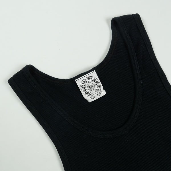 Size【M】 CHROME HEARTS クロム・ハーツ T-BAR CROSS RIB TANK BLACK