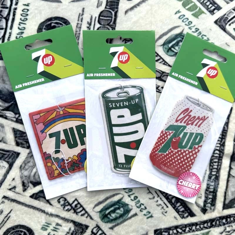 AIR FRESHENER/7UP、7UP/Peter Max/Flower（LEMONの香り）、7UP缶