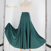 フラメンコ 衣装 ファルダ スカート グリーン系 緑 HAPPY DANCE スペイン製 伸縮 ストレッチ 無地 レッスン 練習着 ダンス パーティ 発表会 練習用 レッスン用 ダンス衣装 レディース フラメンコレッスン パーティー衣装 舞台衣装