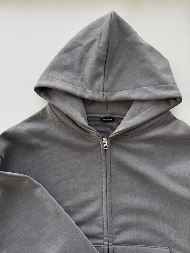 (即納) HAUS / Pigment hoodie zip-up