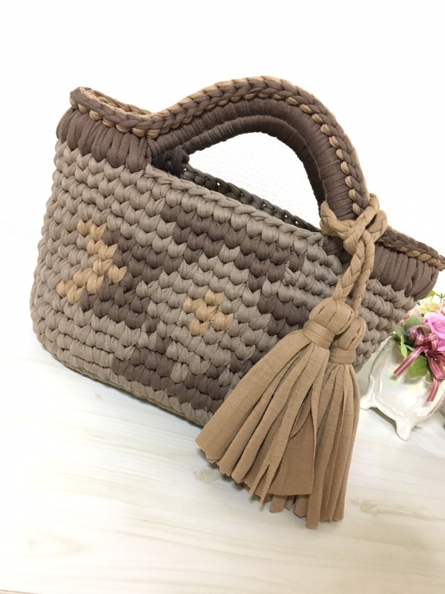 ズパゲッティ マルシェバッグ （ズパゲッティ マルシェバッグ パープル 