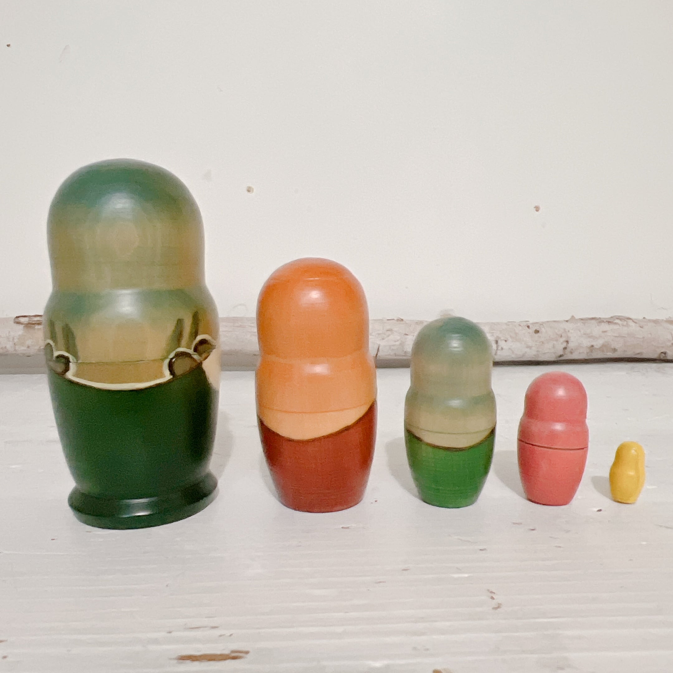 5P コブロフ工房のマトリョーシカ ウッドバーニング 10.5cm
