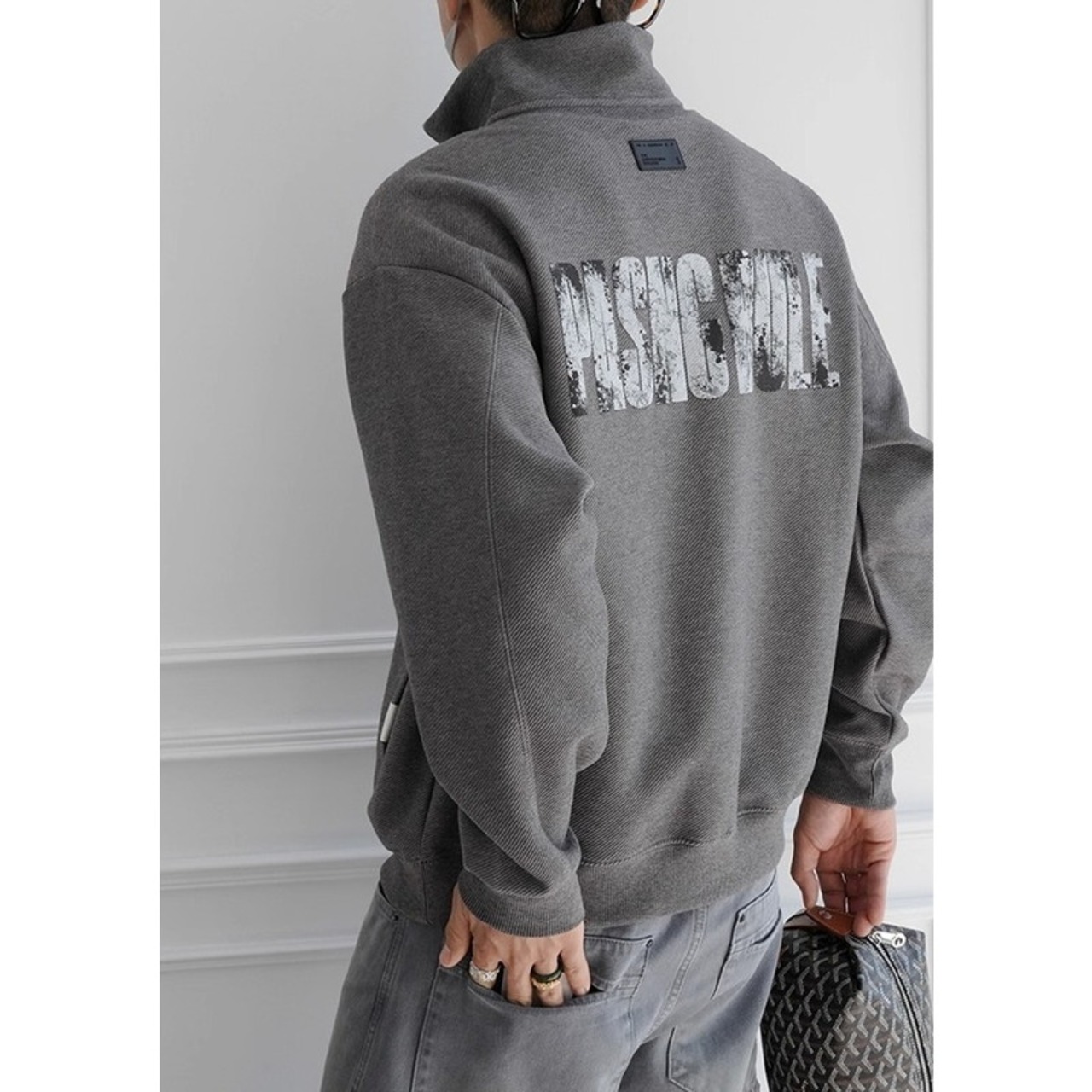 Half-Zip Long Sleeve Pullover Sweatshirt ◇2color H0841