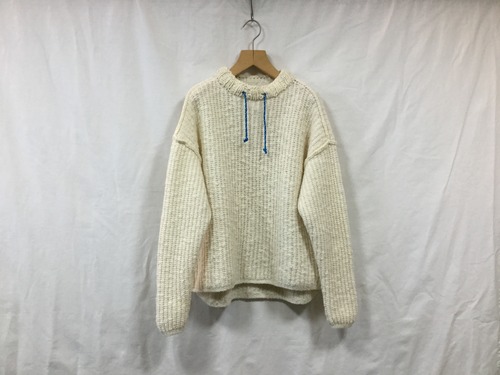 L’ANIT”Moc Neck knit White”
