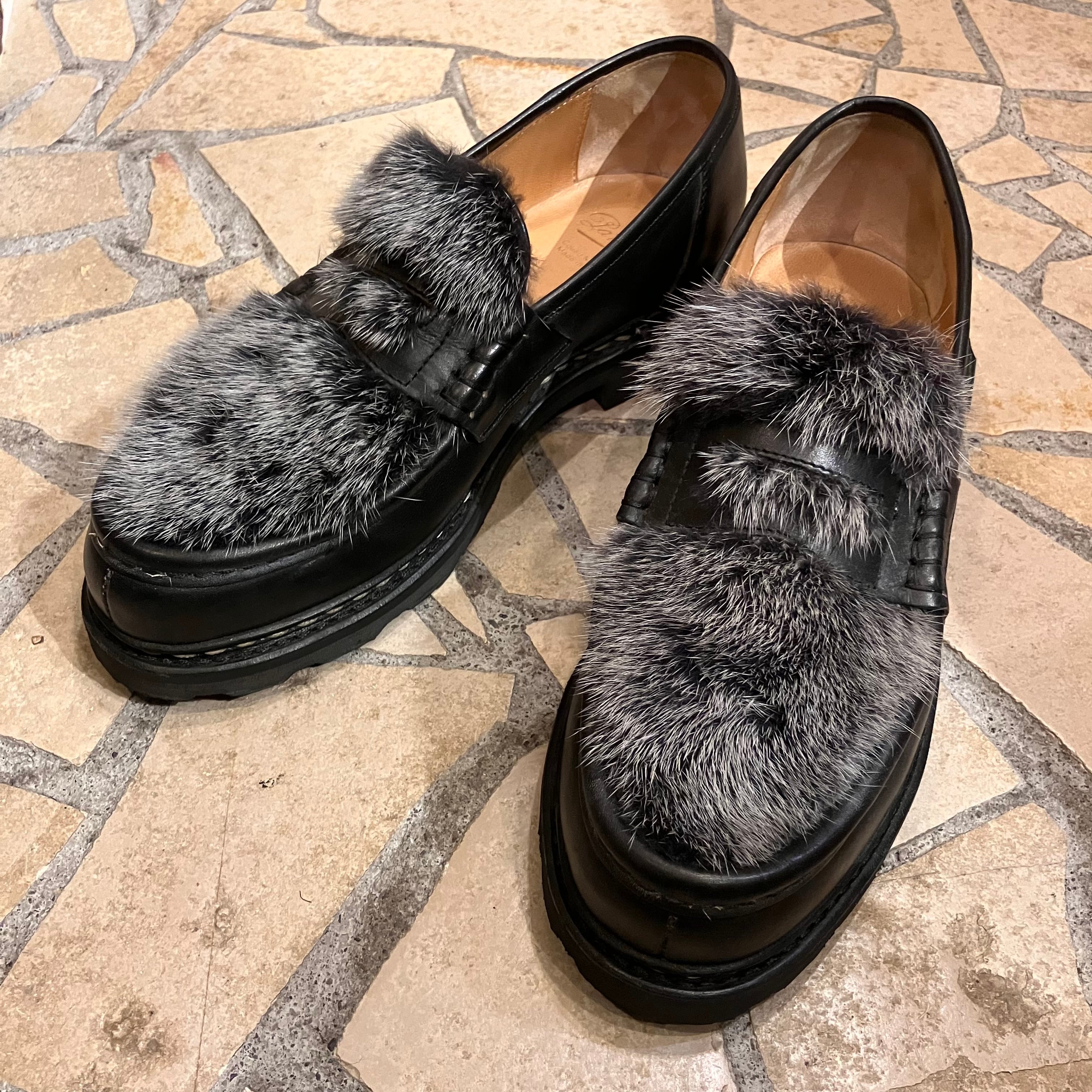 パラブーツ Paraboot ランス REIMS ファー ローファー シューズ7cm