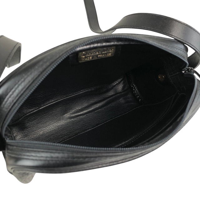 Christian Dior クリスチャン ディオール ショルダーバッグ ブラック ロゴ レザー vintage ヴィンテージ オールド uh6gdz