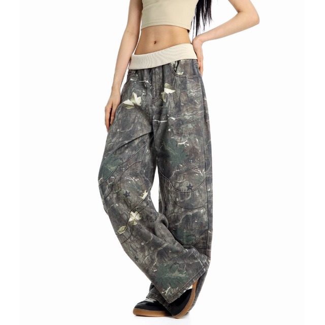 waistband camouflage pants　ウエストバンド迷彩パンツ　J1876