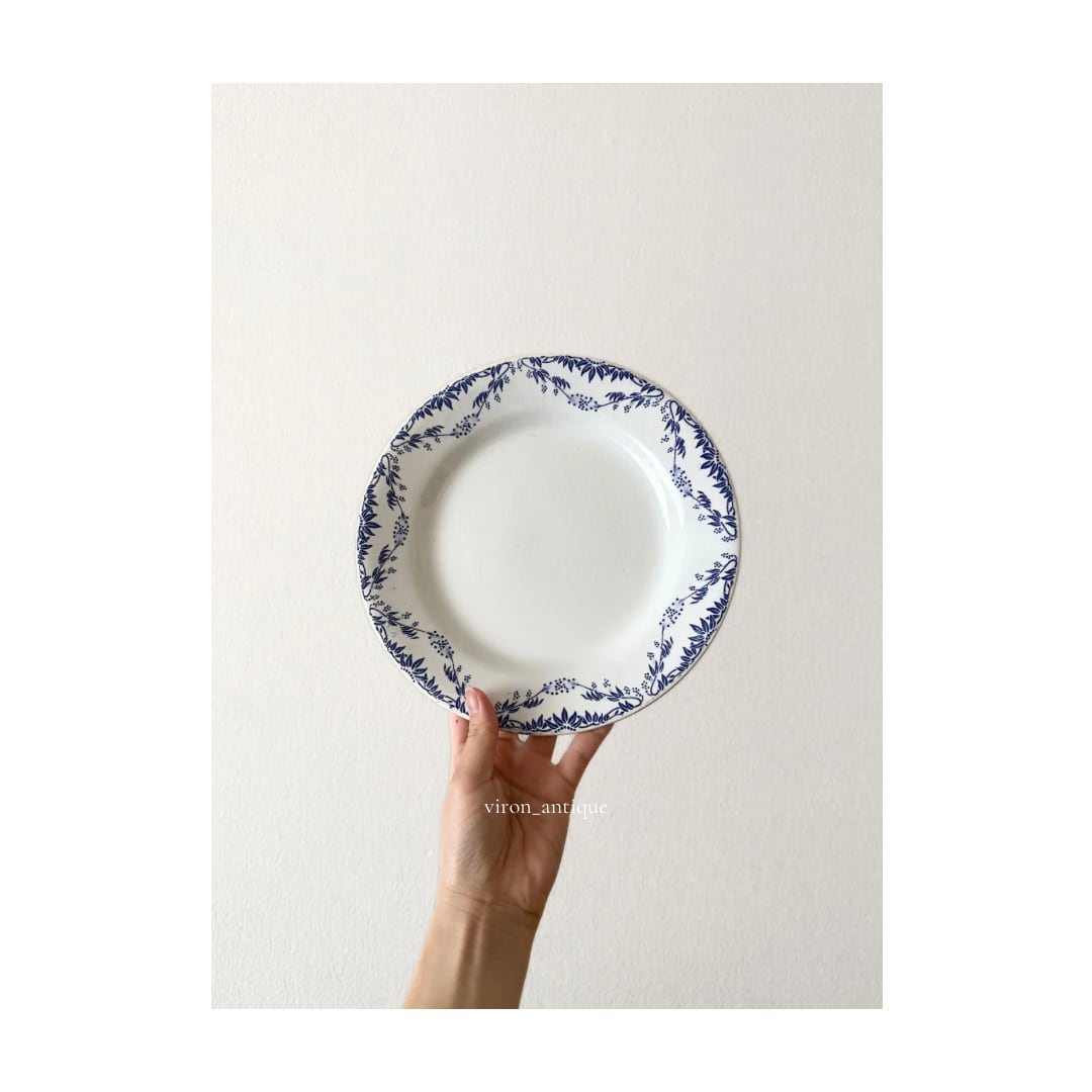 Creil et Montereau クレイユモントロー / “Mireille” 平皿プレート c