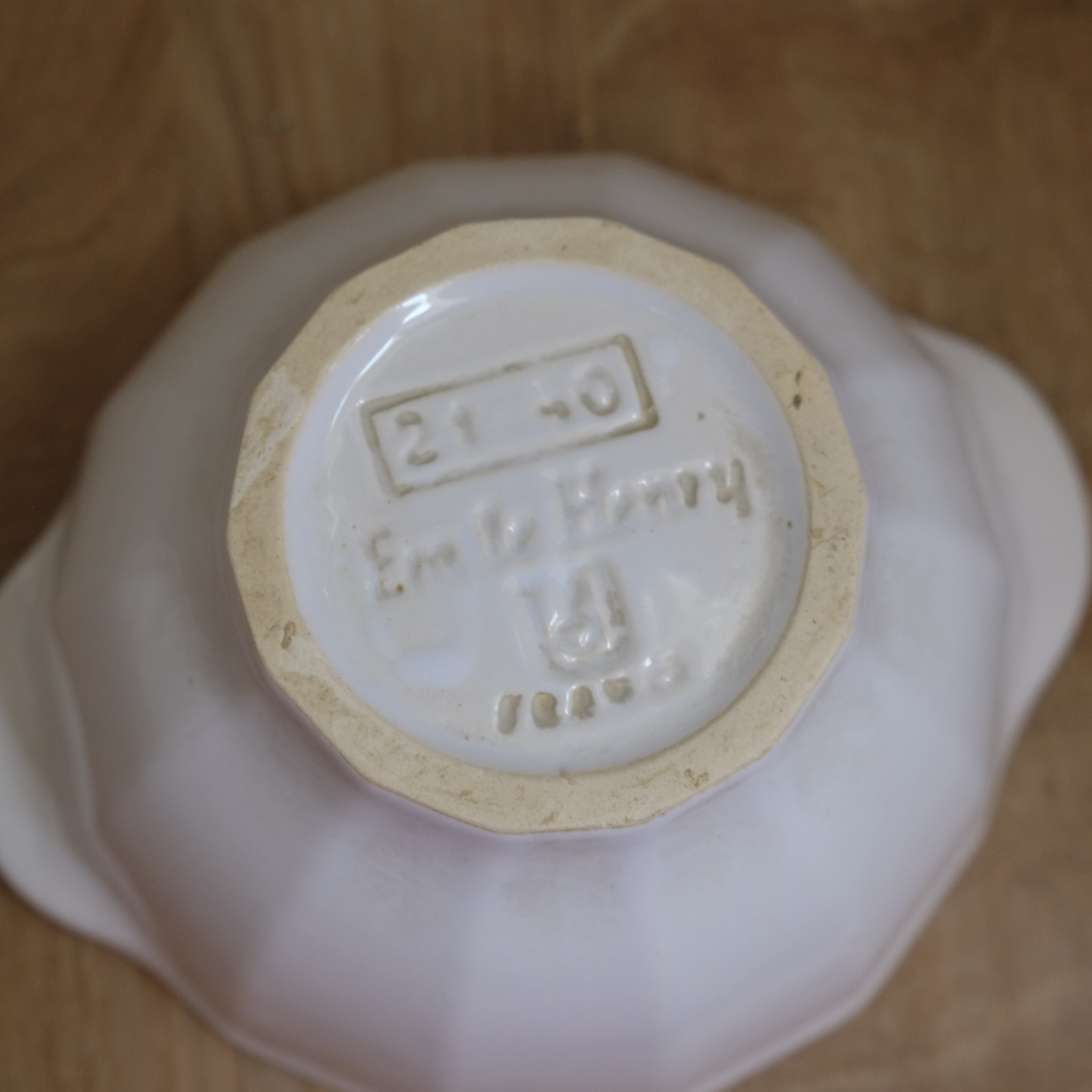 Emile Henry 白いセラミック型抜き 料理型 パテ用 Emile Henry / エミール アンリ アンティークボウル | Bonetat