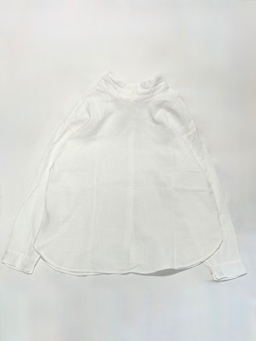 シサム工房KALATMAK・ダブルガーゼ　2wayハイネックTop・WH　26AKLW0405