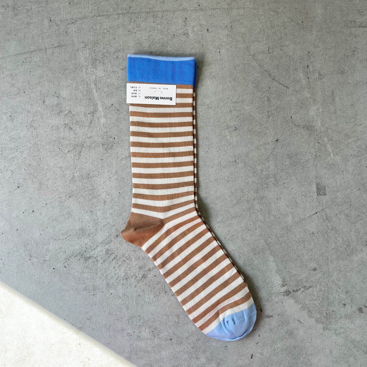 Bonne Maison/【Minos】Sock Stripe Praline RY1-23