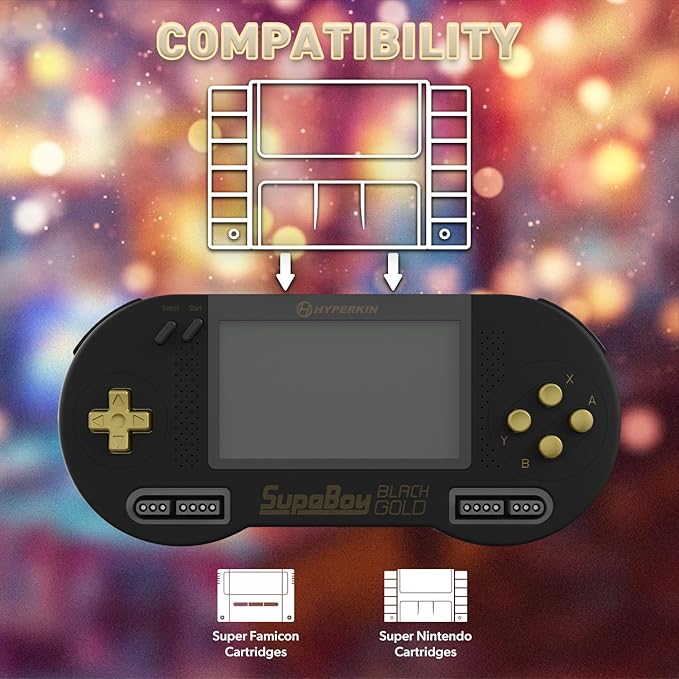 HYPERKIN SUPABOY BLACK GOLD スパボーイ Amazon.co.jp: HYPERKINスパボーイ・ブラック・ゴールド