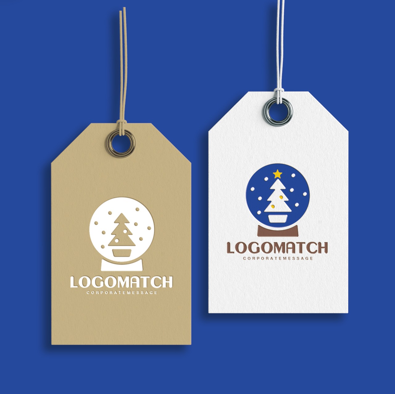 可愛いスノードームのロゴ