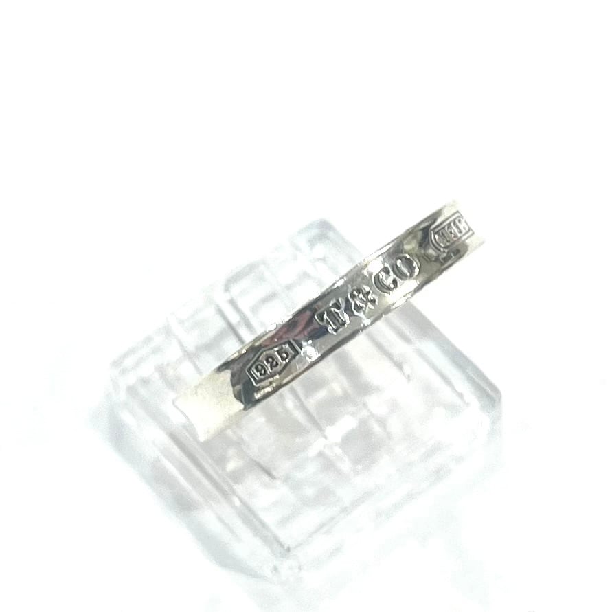 TIFFANY&CO】 【22号 】2827 細T&CO ナローシルバー925ヴィンテージ
