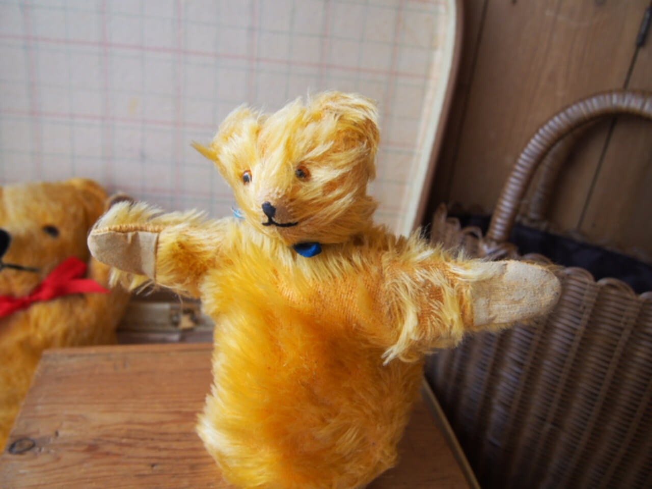 イギリスアンティーク　クマのパペット