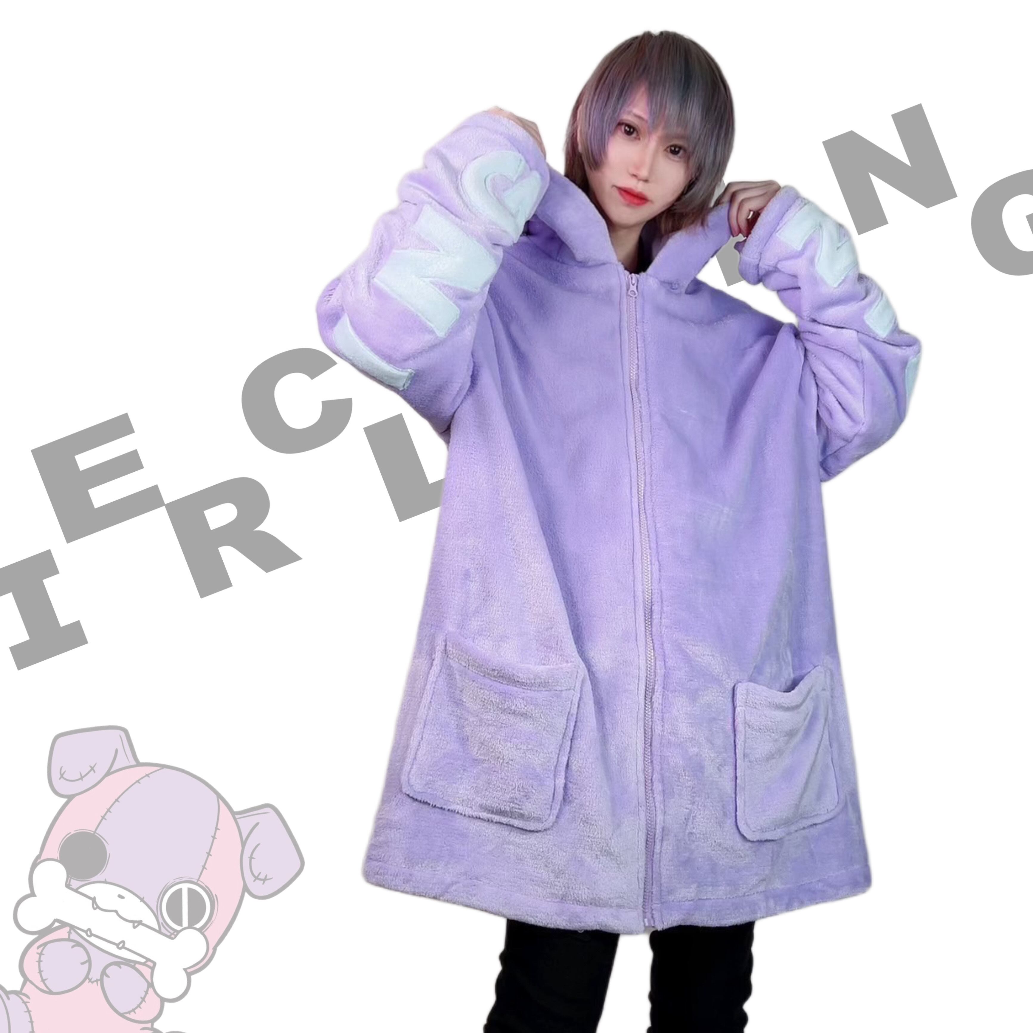 NieR 超ふわもこ PASTEL COLOR ZIP OUTER《犬耳付き》