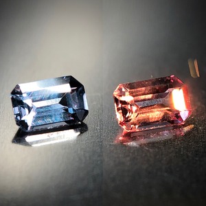 ベキリーブルーの蠱惑的な魅力 0.12ct 天然 カラーチェンジ ガーネット