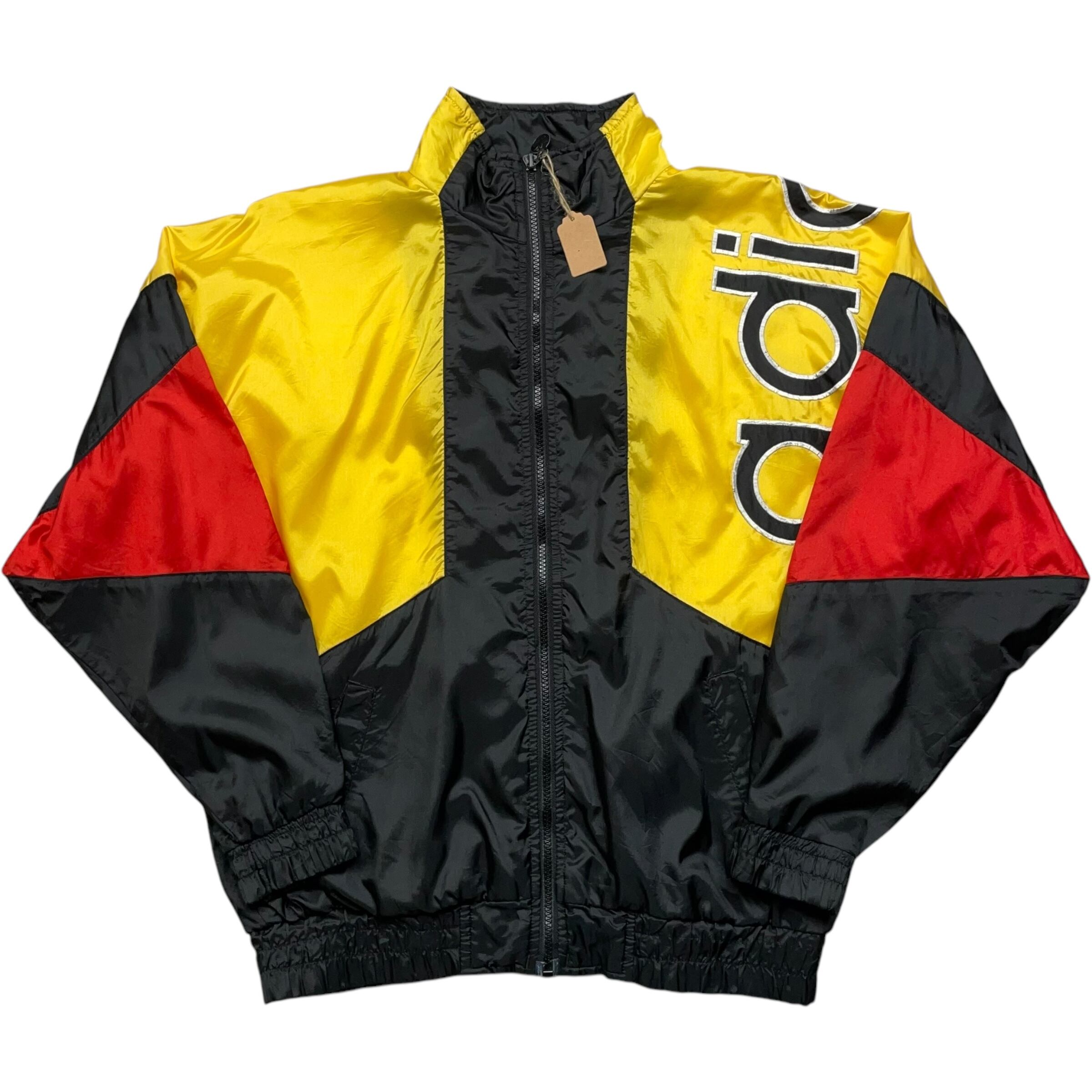 《L》 adidas アディダス ナイロンジャケット マルチカラー 80年代 vintage no.6358