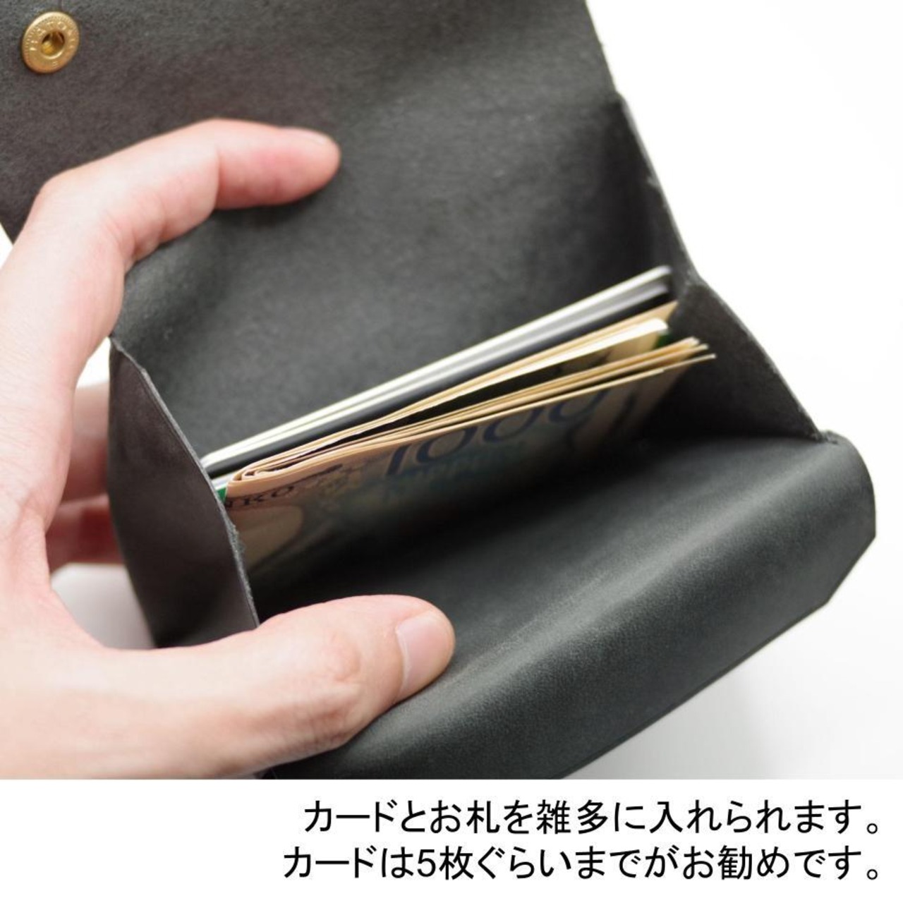 シンプル財布　ブラウン