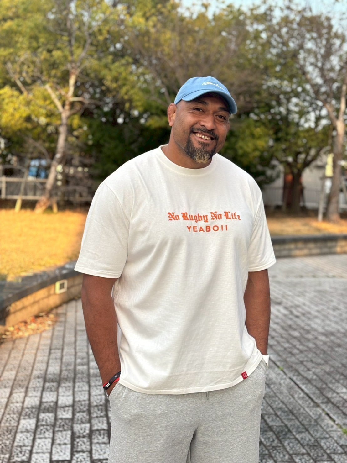 No Rugby No Life Tシャツ」 ホワイト | Yeaboii Online shop