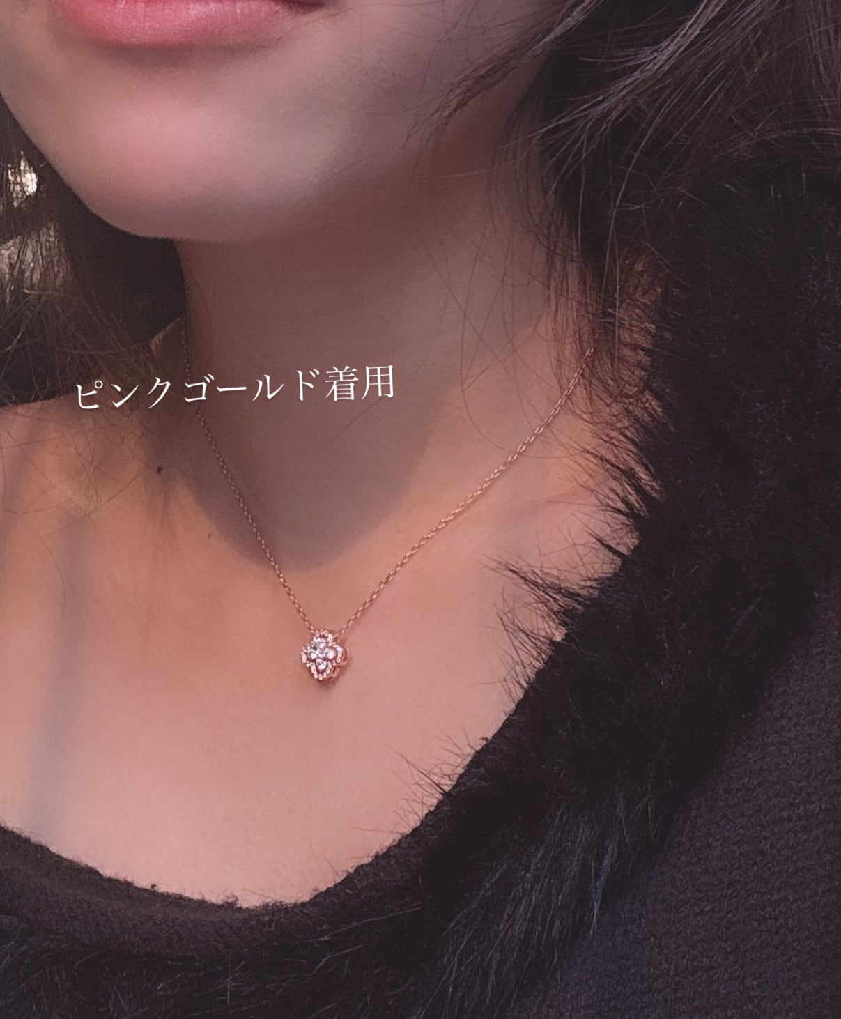 mini clover flower necklace [255] | SASSY ANGEL