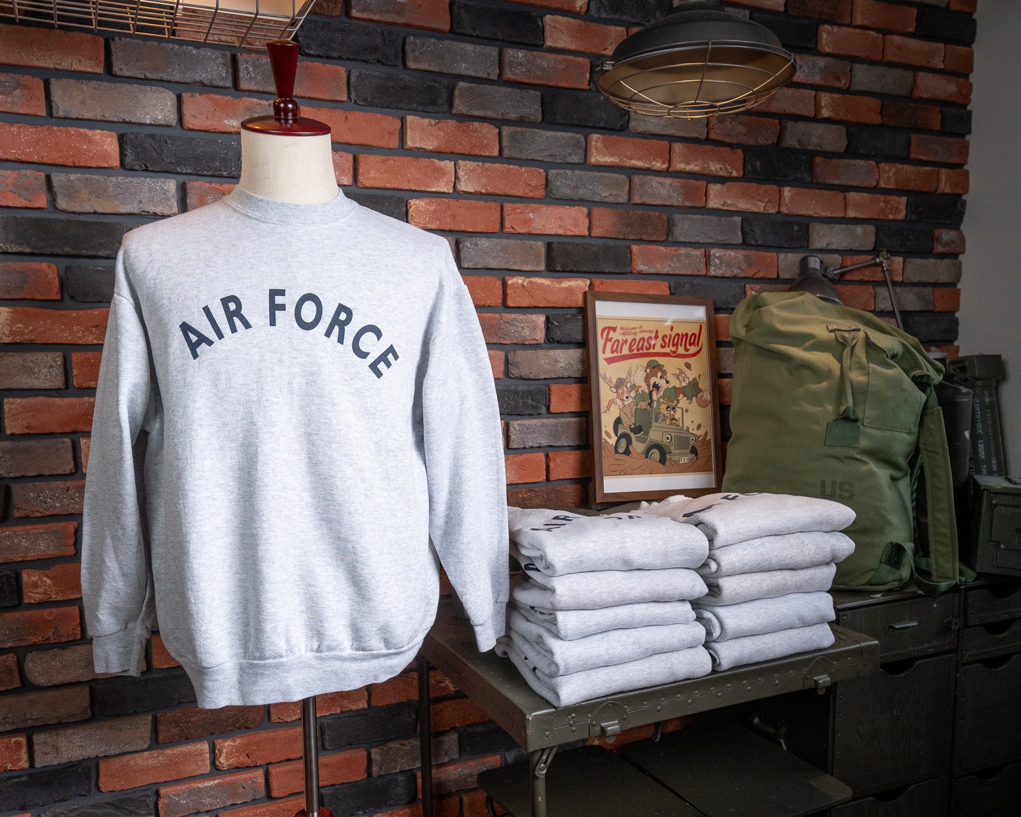 米軍実物 U.S.AIRFORCE USAF スウェット ミリタリー グレー(メンズ M