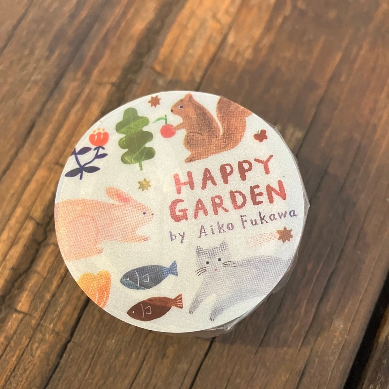 表現社 布川愛子 HAPPY GARDEN 20mm透明マステ HY04