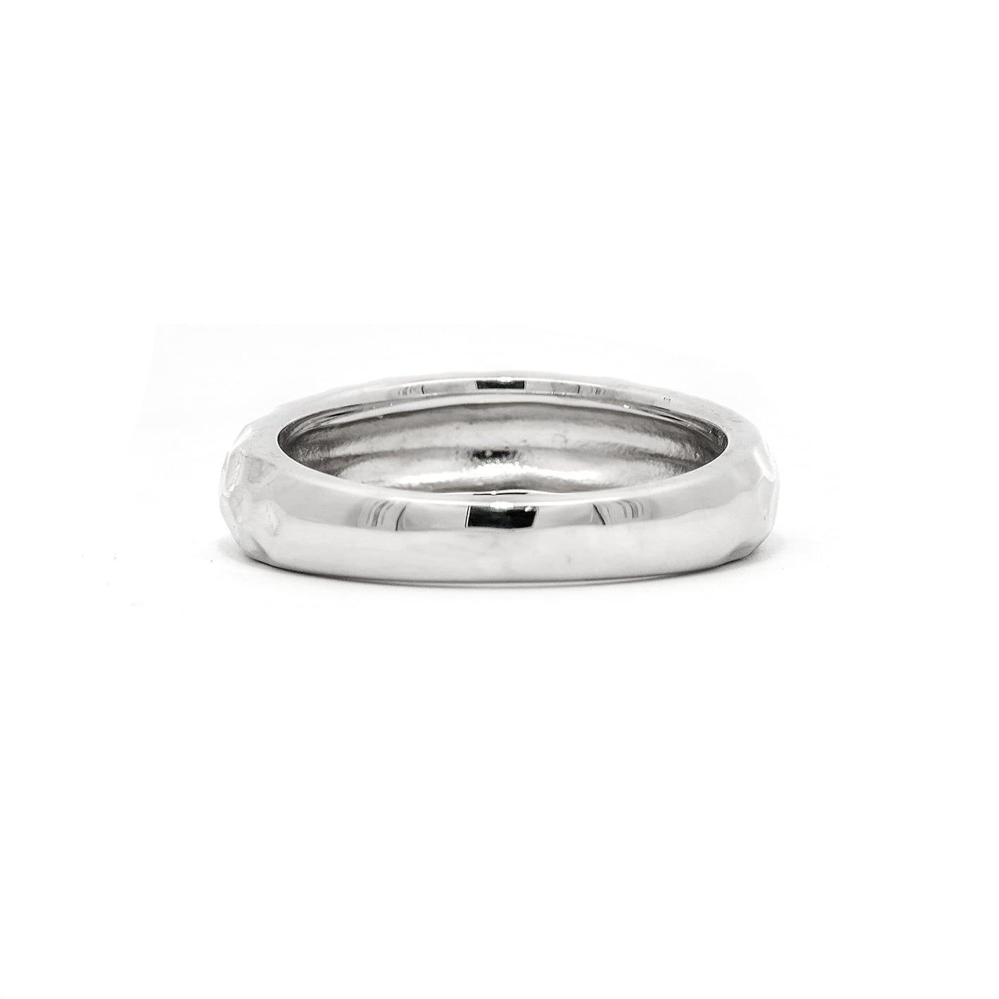 【ハンマートーン リング】K18 Pt950 リング クラフト リング 18K リング K18 リング Pt950 リング プラチナ リングレディースリング ファッションリング 普段使い 指輪