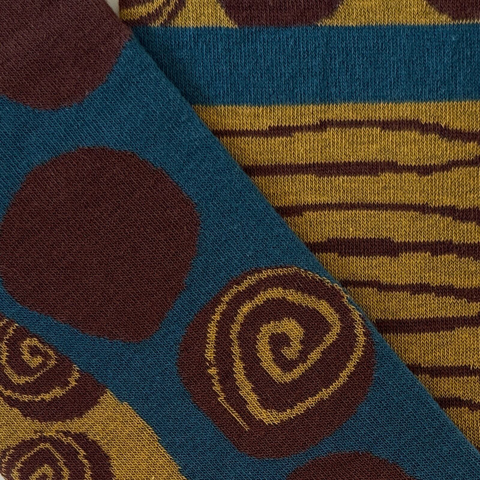 【2nd PALETTE】アート ハイソックス〈 eddy 〉| 日本製