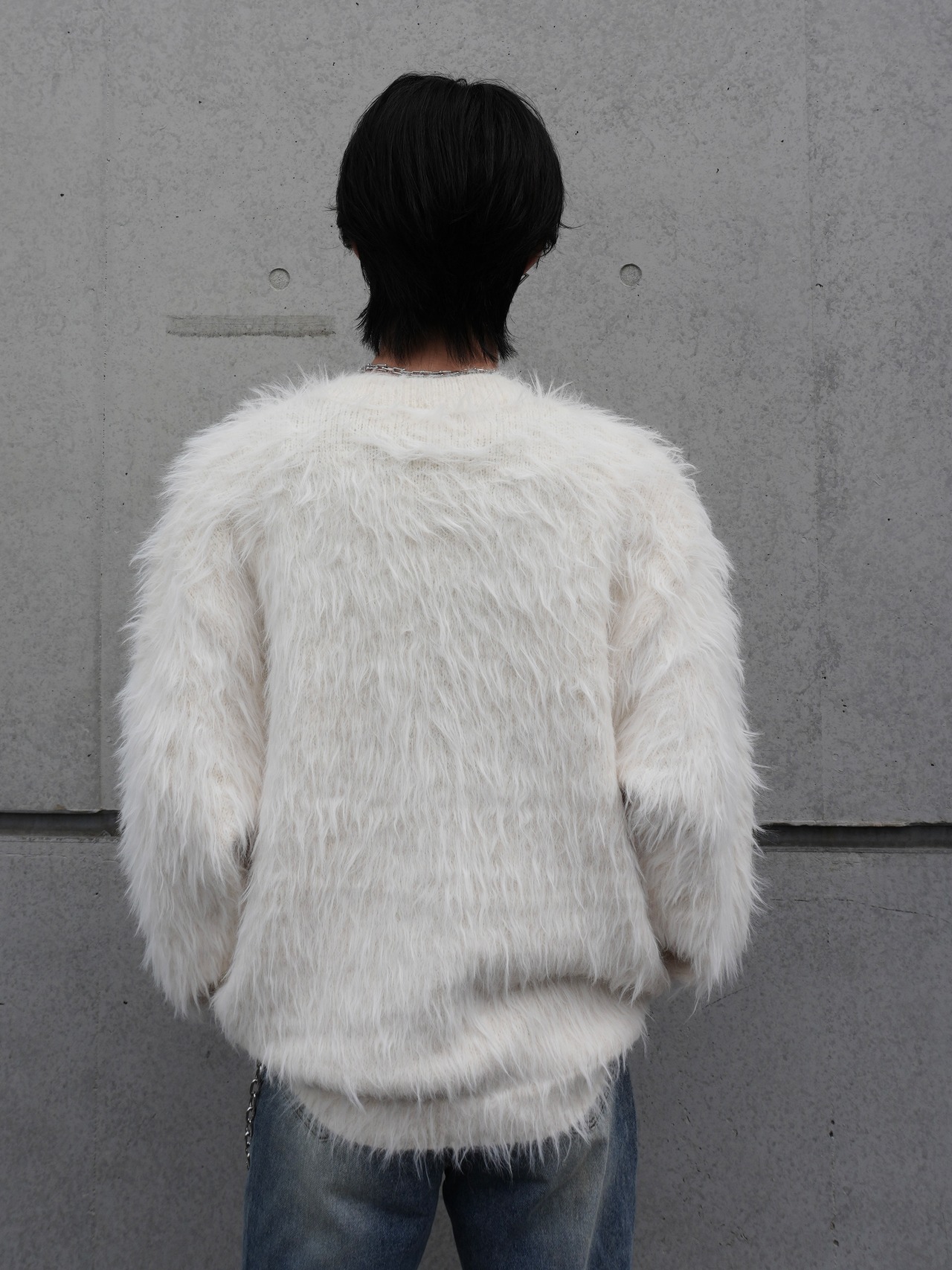 ALUDE】Feather glow shaggy cardigan（2color） | 【ALUDE】韓国 