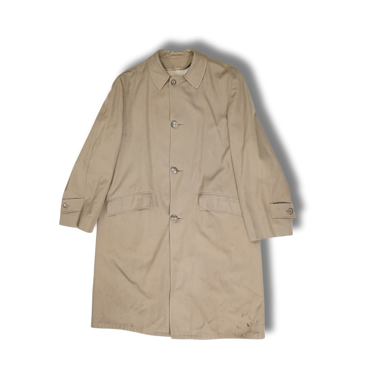 ROBERT HALL ロバートホール ウールギャバ ラグランコート(サイズ表記なし・実寸M〜L相当)|NA483